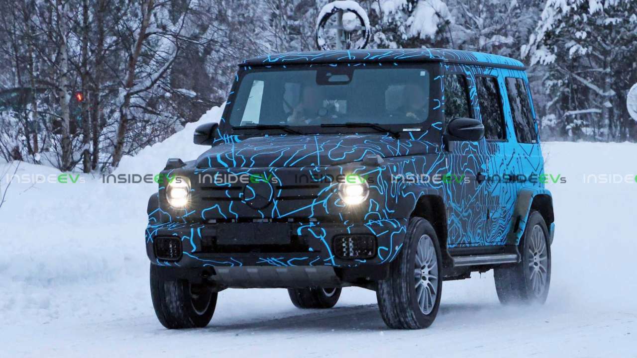 Mercedes EQG під час тестувань