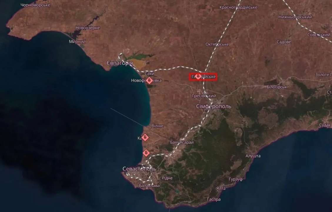 В окупованому Криму був приліт по нафтобазі В окупованому Криму був приліт по нафтобазі