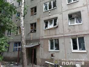 Фото: Нацполіція Результат ворожого обстрілу Донецької області