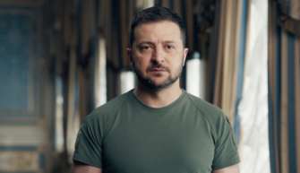 Зеленський записав відеозвернення до українців з нагоди Дня Гідності та Свободи/Фото: Офіс президента України "Готові стояти до останнього": Зеленський привітав українців з Днем Гідності та Свободи