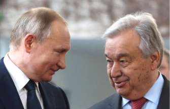 путін заявив генсеку ООН, що рф не причетна до розстрілів мирних жителів/Фото: Getty Images путін
