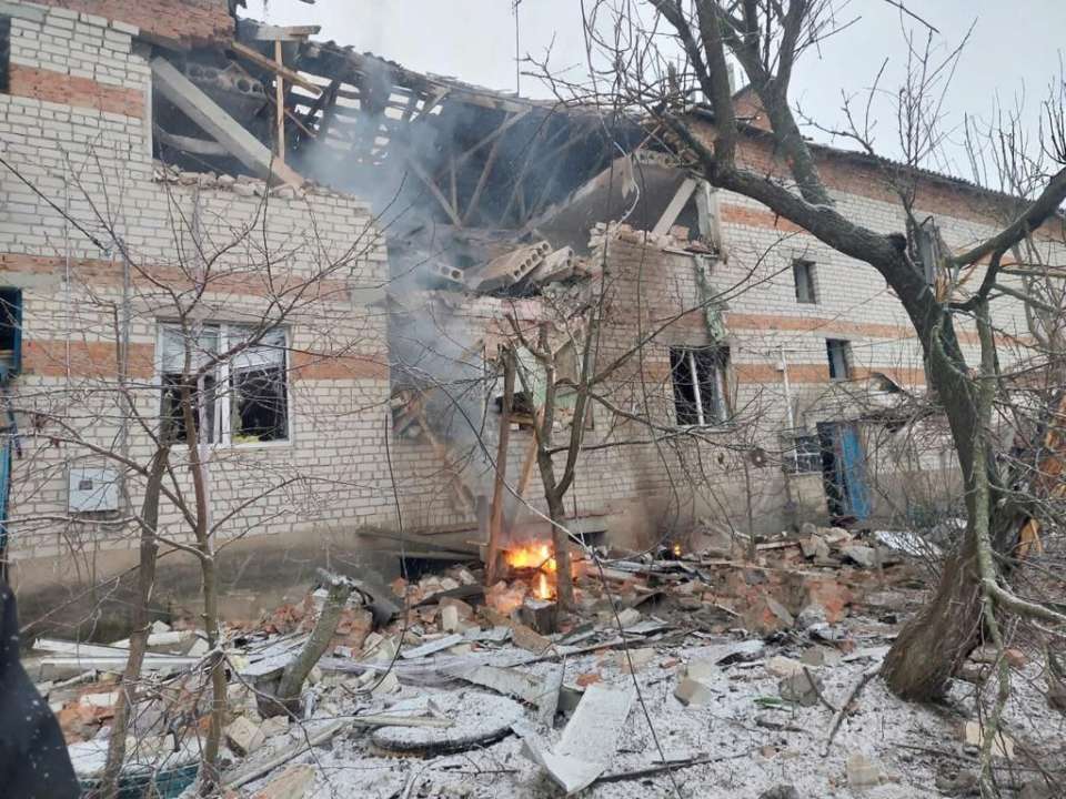 Фото с ТГ-канала Сумська обласна військова адміністрація Атака БпЛА в Сумской области: есть жертва