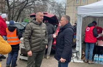 Фото: КГВА В КГВА показали Пункт Несокрушимости, где приютят жителей многоэтажки в Днепровском районе