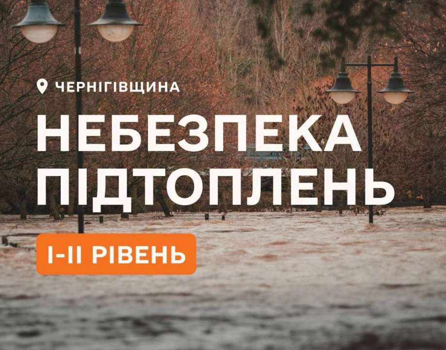 На Чернігівщині утримується високий рівень води/Фото: ДСНС У річках на Чернігівщині утримується високий рівень води, можливі підтоплення