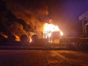 На тимчасово окупованій Луганщині сили оборони України уразили базу нафтопродуктів На тимчасово окупованій Луганщині сили оборони України уразили базу нафтопродуктів