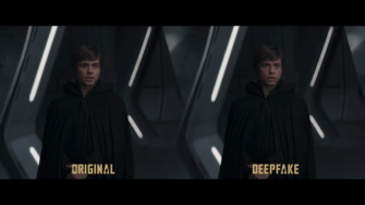 скриншот из фидео Disney взяла на работу пользователя YouTube после того, как он улучшил графику в сцене "Мандалорца"