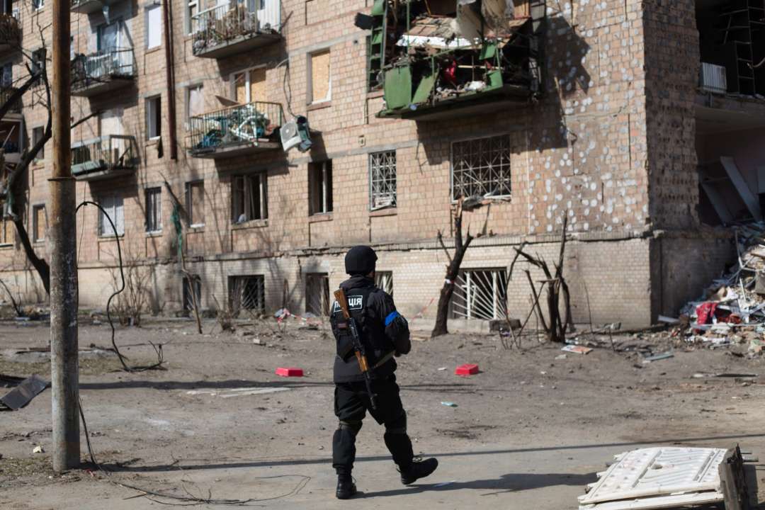 Ирпень освободили от российских террористов/Фото: Getty Images Военный