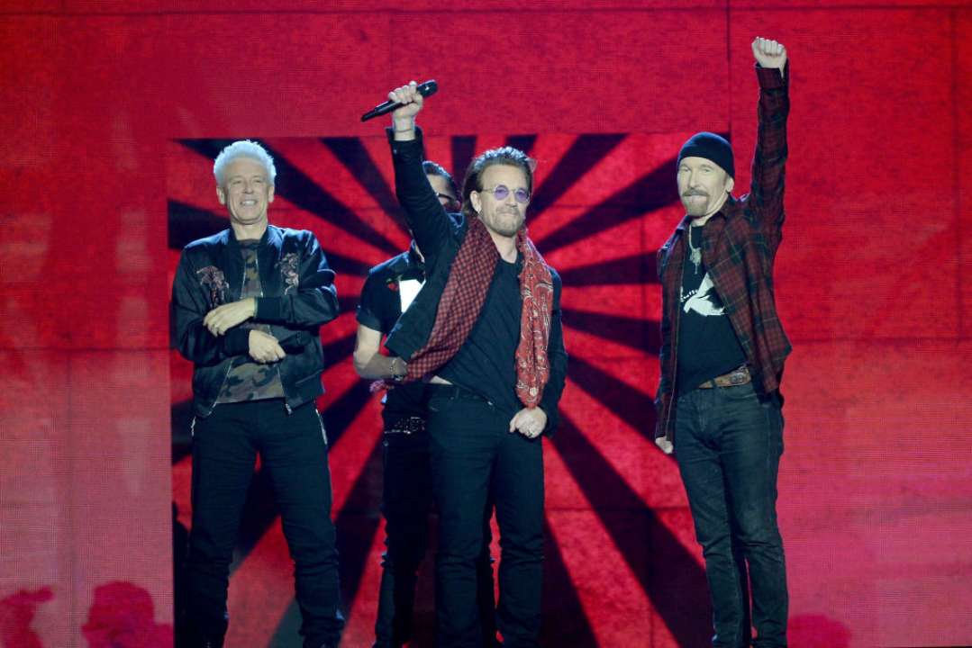 U2 встановили новий рекорд у чарті Billboard/Фото: Dave J Hogan/Getty Images Учасники гурту U2