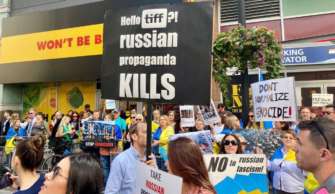 українська громада в Канаді продовжує адвокатувати заборону показу фільму / Фото: Верховна Рада України Канадський мовник TVO припинив транслювати пропагандистський фільм "росіяни на війні"