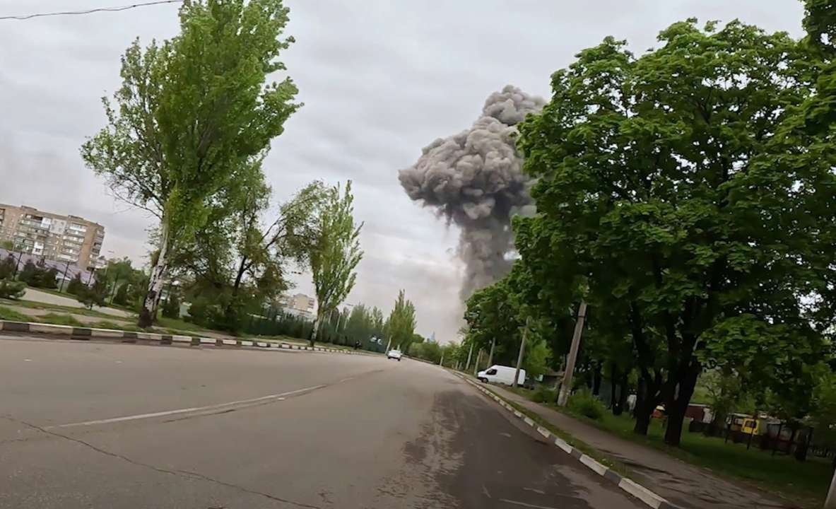 Во время съемок спецпроекта МВД враг нанес очередной удар по городу Доброполье