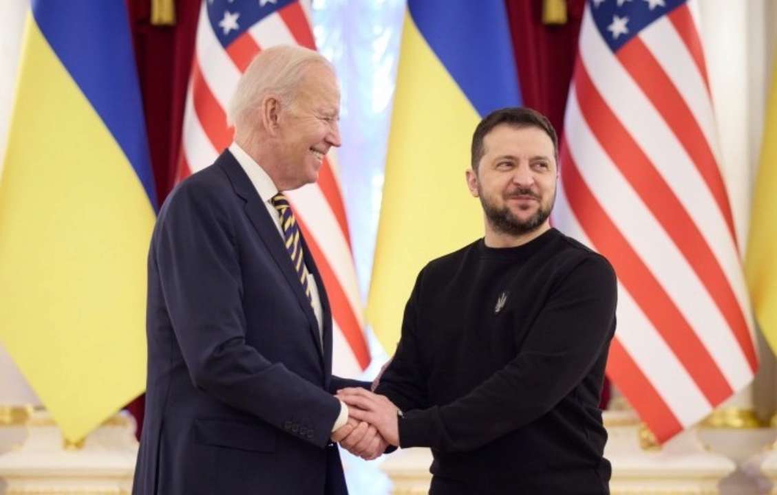 Джо Байден и Владимир Зеленский
