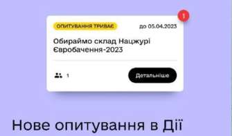 Опитування триватиме до 5 квітня Опитування триватиме до 5 квітня