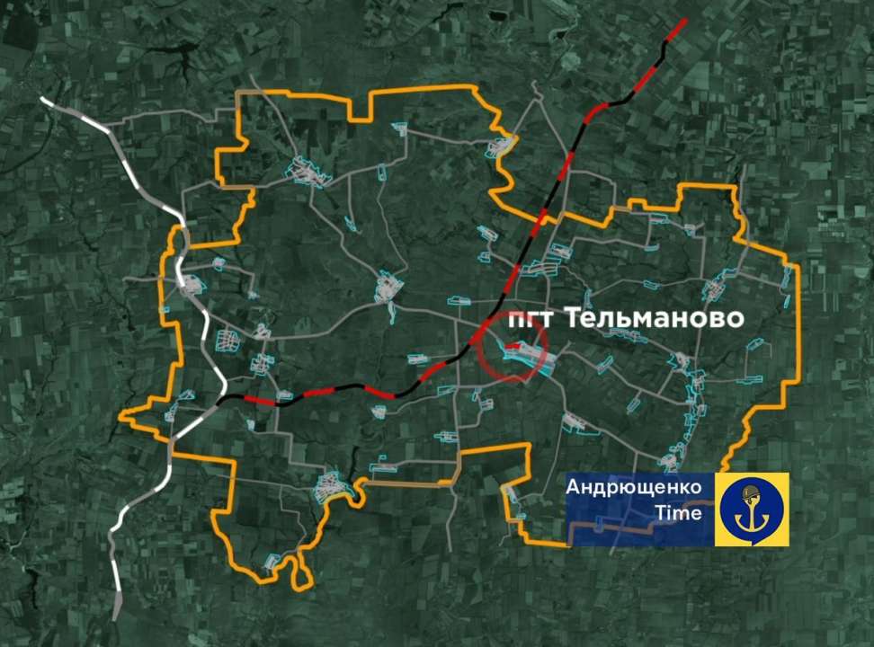Фото: ТГ-канал Андрющенко Time Андрющенко розповів про нову залізничну гілку росіян в Донецькій області