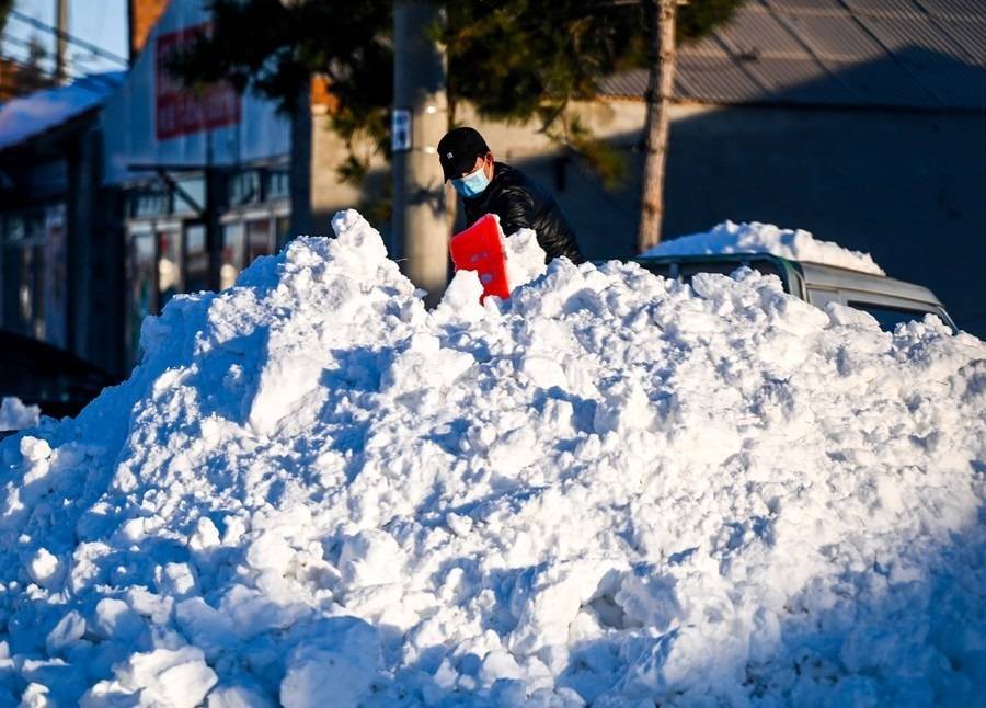 Сильные снегопады накрыли Китай/Фото: Twitter/Автор: XHNews Китай