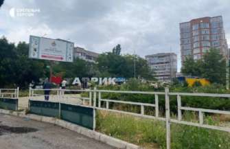 У Херсоні підірвали машину зрадника України/Фото: t.me/suspilnekherson У Херсоні підірвали машину зрадника України