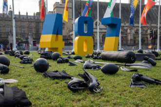 Фото: МИД Украины "487": в Лондоне создали уникальную инсталляцию в честь погибших на войне украинских спортсменов