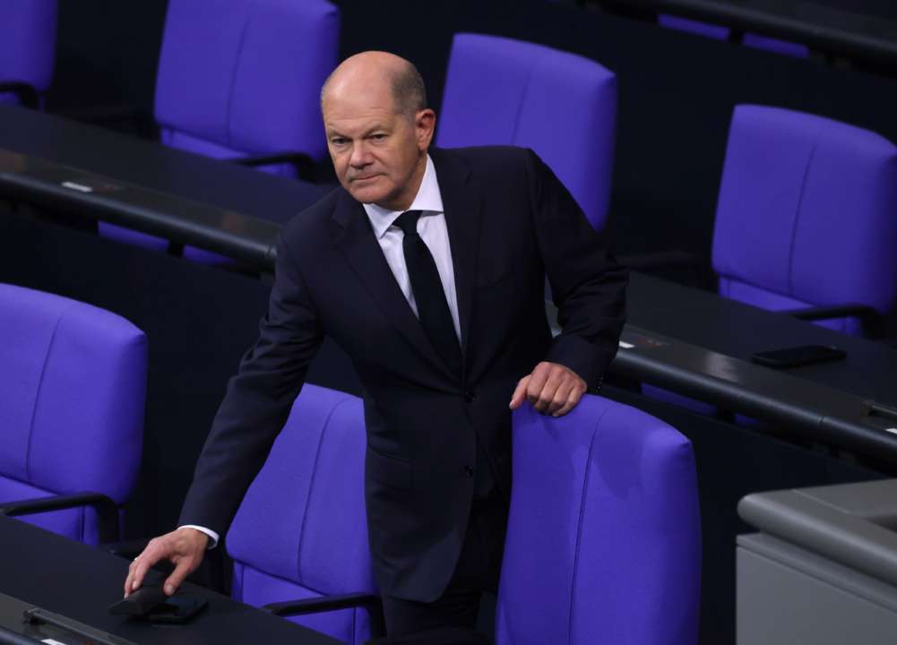 Шольц сделал заявление о переговорах по завершению войны в Украине. Фото: GettyImages/Автор- Sean Gallup олаф шольц переговоры