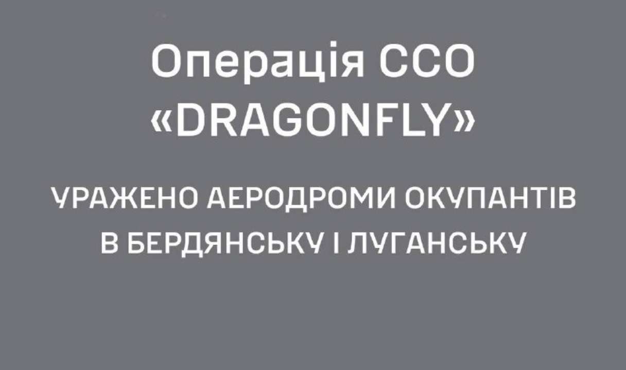 У ССО прозвітували про операцію "DRAGONFLY": знищено 9 гелікоптерів різних модифікацій