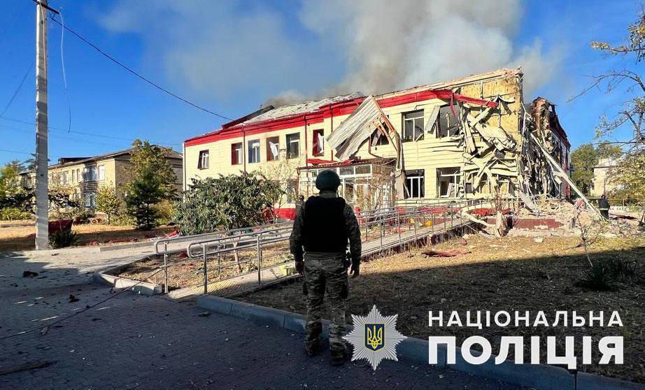 Последствия атаки Донецкой области/Фото: Нацполиция Последствия атаки Донецкой области/Фото: Нацполиция