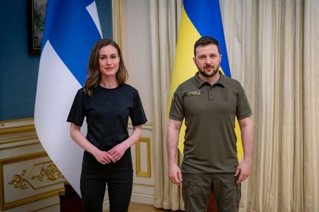 Зеленский и Санна Марин