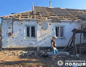 Последствия атаки Херсонской области/Фото: Нацполиция Последствия атаки Херсонской области/Фото: Нацполиция
