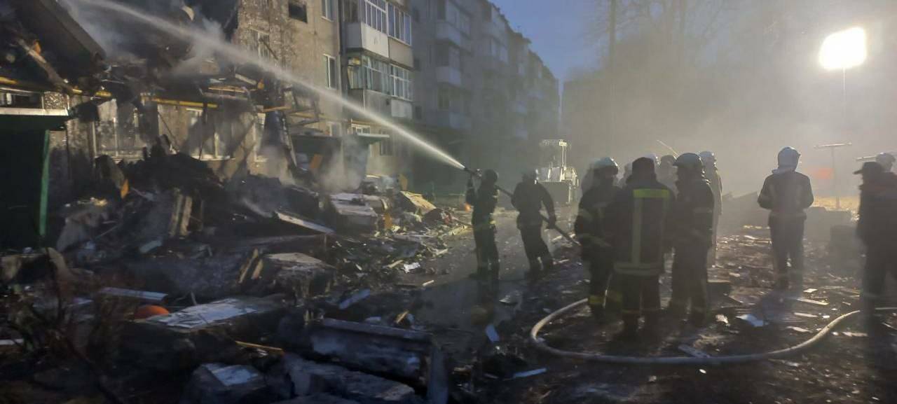 Наслідки атаки Сум/Фото: Сумська ОВА Наслідки атаки Сум/Фото: Сумська ОВА