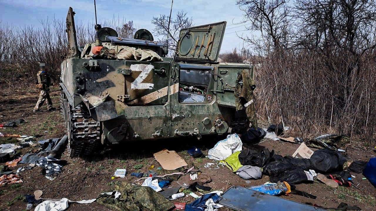 У Донецькій області українські війська вбили окупантів, які воювали у Сирії/Фото: facebook/usofcom Танк