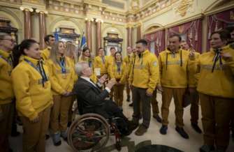 Зеленський привітав спортсменів національної дефлімпійської збірної команди України. Фото: ОП дефлімпійська збірна україни виграла 19 медалей в іграх