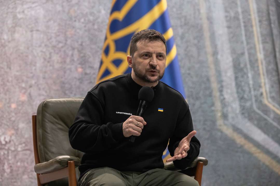 Президент Зеленський привітав українок із 8 березня / Фото: Roman Pilipey/Getty Images Володимир Зеленський