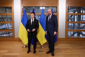 Зеленський провів зустріч із президентом Європейської ради/Фото: ВП Володимир Зеленський та Шарль Мішель