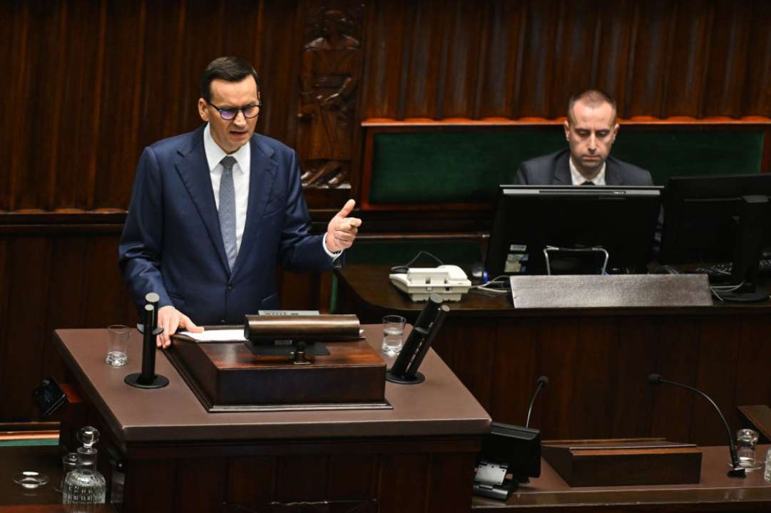 Парламент Польши провалил голосование за продолжение работы правительства Моравецкого/Фото: Omar Marques/Getty Images Матеуш Моравецький