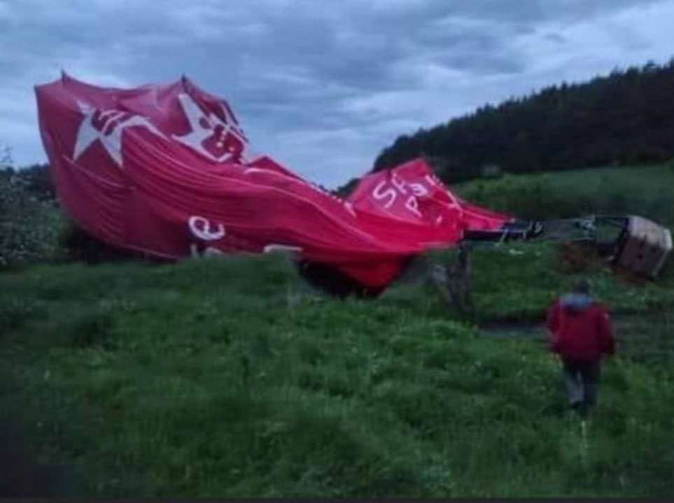 У Хмельницькій області впала повітряна куля