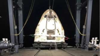 Корабль SpaceX Dragon вернулся на Землю/Фото: space Грузовой корабль