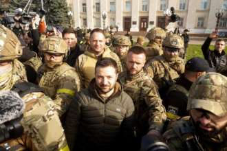 Зеленский посетил недавно деоккупированный Херсон/Фото: Telegram/Автор: Zelenskiy / Official Zelenskiy / Official