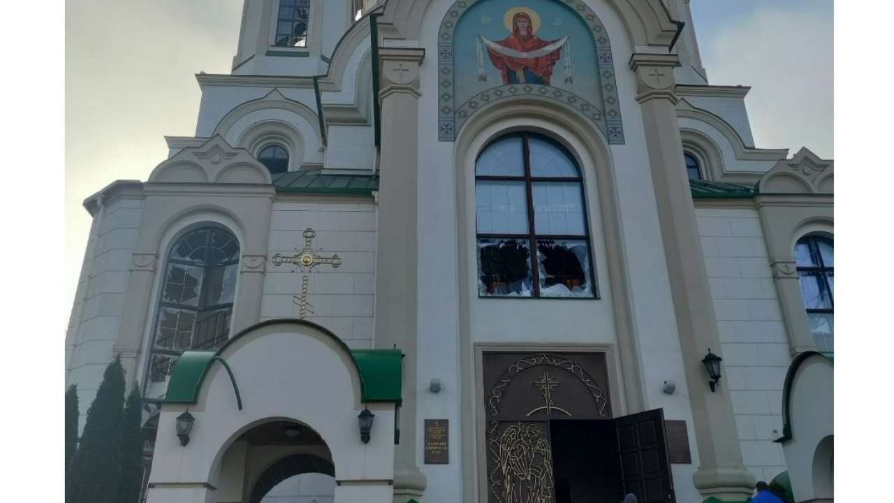 У Запоріжжі внаслідок російського обстрілу пошкоджено храм УПЦ (МП)