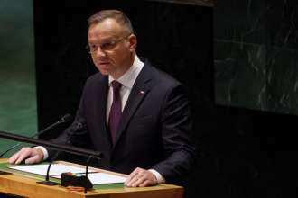 Президент Польщі Анджей Дуда прокоментував заборону на імпорт українського зерна/Фото: Spencer Platt/Getty Images "Може потопити рятівника": Дуда прокоментував заборону на імпорт українського зерна