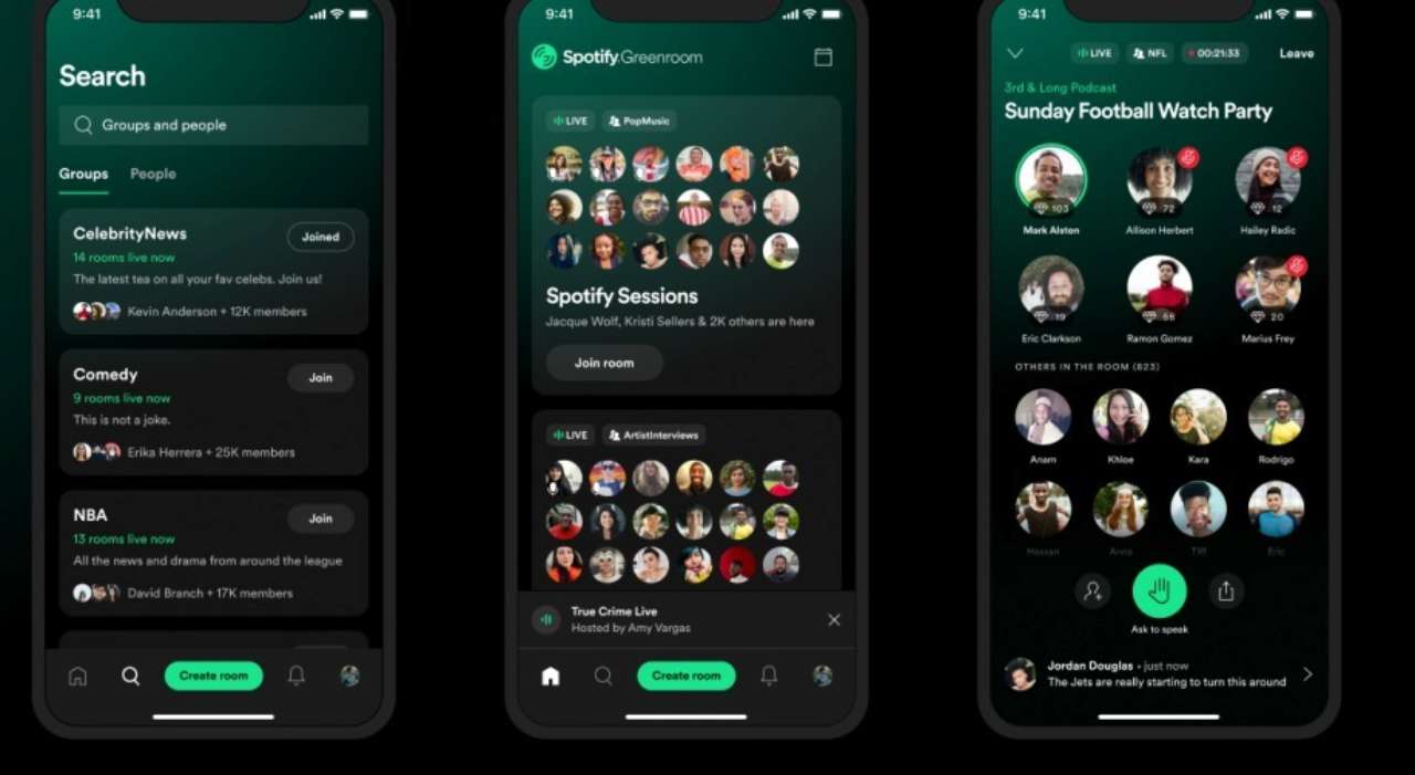 Фото: Spotify Додаток Greenroom