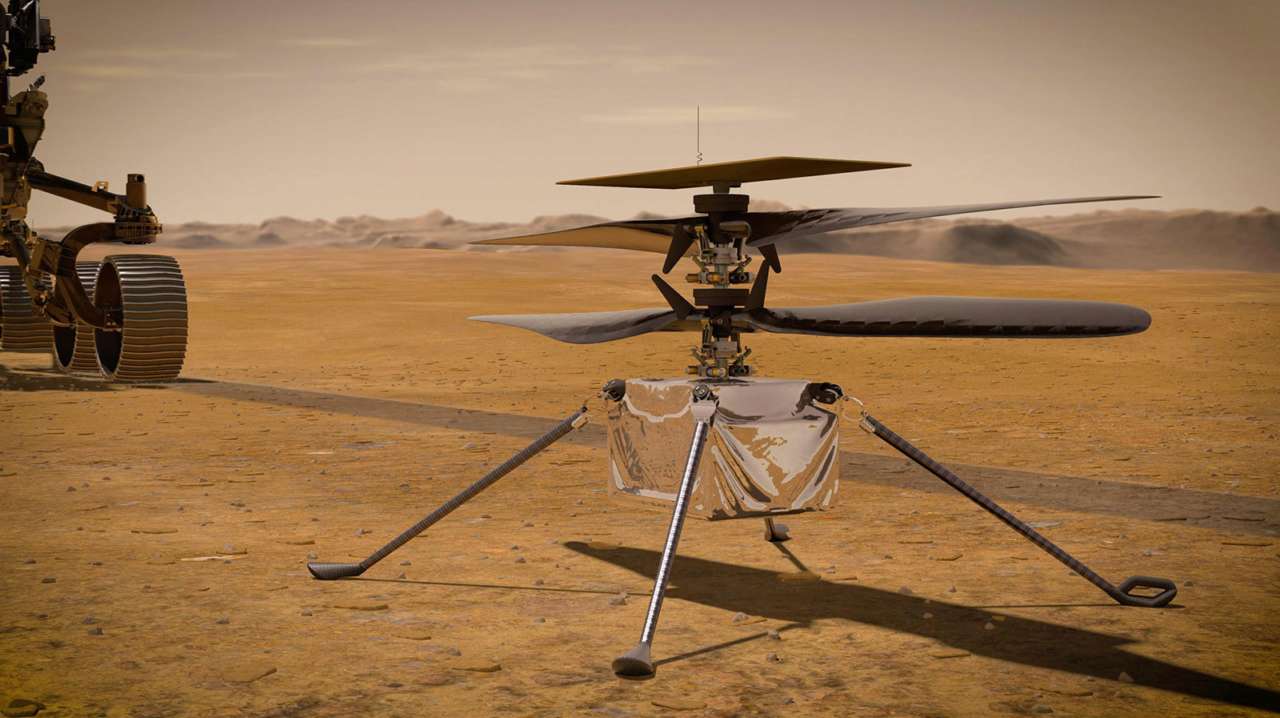 NASA осуществили высадку первого летательного аппарата на Марсе