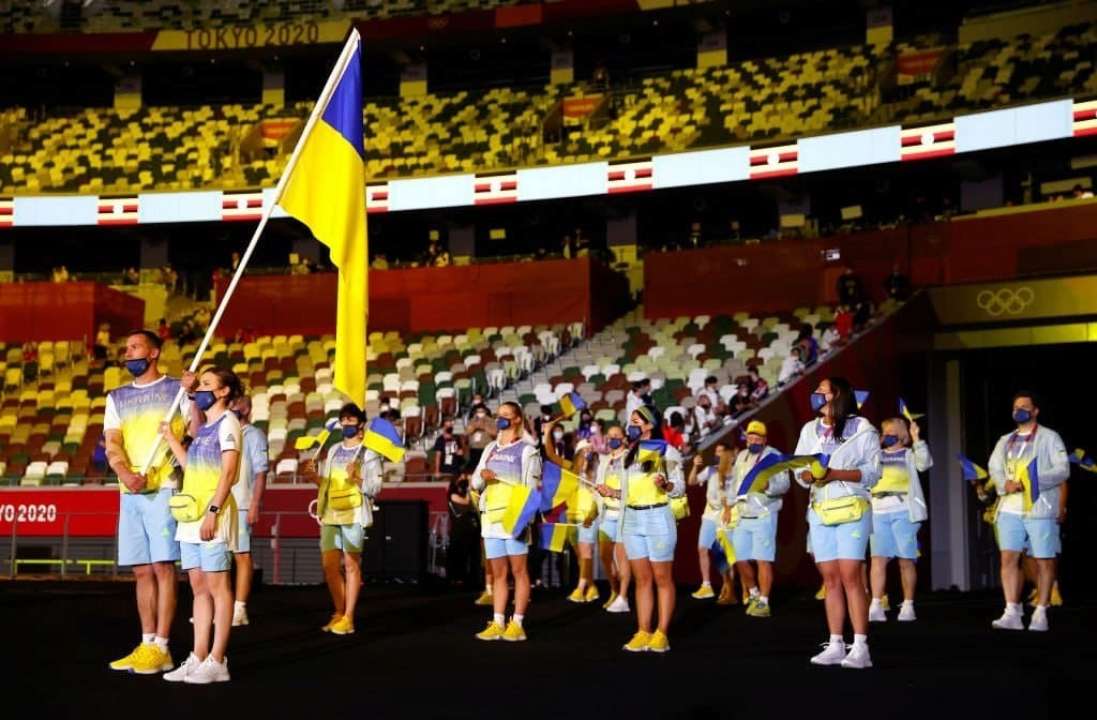 Фото: GettyImages. Украина на церемонии открытия Олимпиады-2020 В Токио уже 123 больных коронавирус