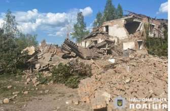 Россияне ударили по Черниговской области. Фото Нацполиции обстрел черниговской области