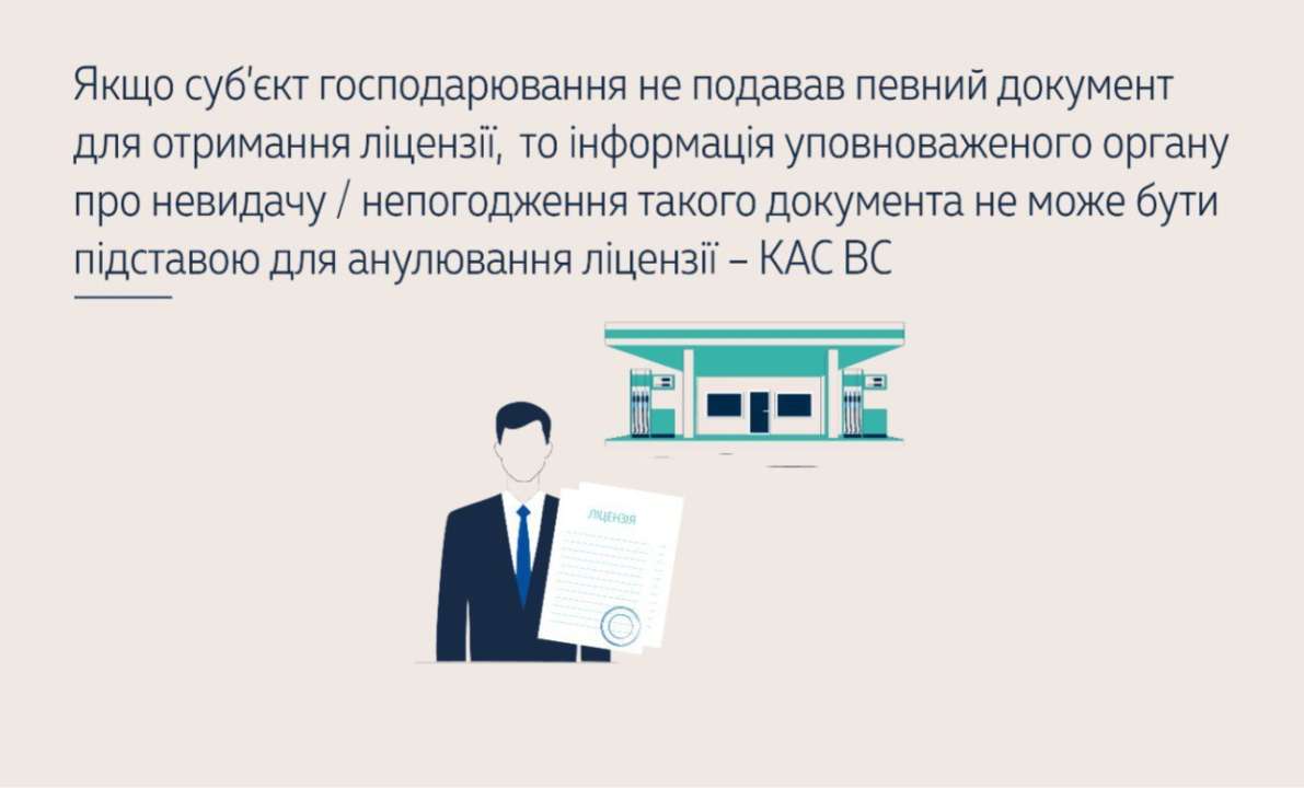 Мова йде про інформацію уповноваженого органу про невидачу / непогодження такого документа Мова йде про інформацію уповноваженого органу про невидачу / непогодження такого документа