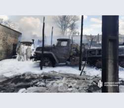 Фото: dbr.gov.ua Пожар воинской части в Рубежном
