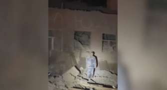 Росія скинула керовану авіабомбу на школу в Суджі. Скриншот відео суджа КАБ школа