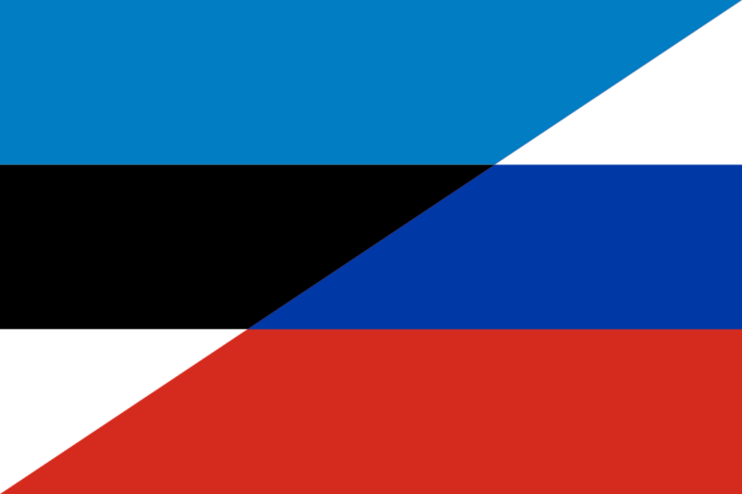 Флаги рф и Эстонии