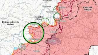 Карта бойових дій ISW/Фото: isw Карта бойових дій ISW