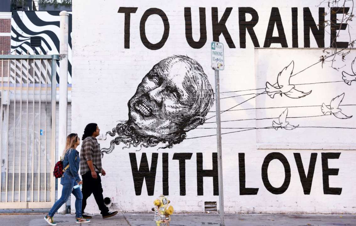 В Европе появляются муралы с путиным/Фото: Getty Images В Европе появляются муралы с путиным/Фото: Getty Images