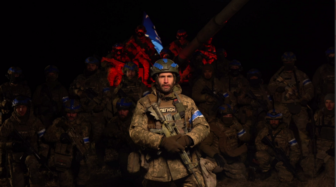 Бійці легіону "Свобода Росії" опублікували звернення з кордону/Фото: кадр з відео Бійці легіону "Свобода Росії" опублікували звернення з кордону/Фото: кадр з відео
