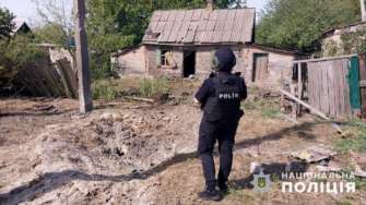 Последствия атаки Донецкой области 13 сентября/Фото: Нацполиция Последствия атаки Донецкой области 13 сентября/Фото: Нацполиция