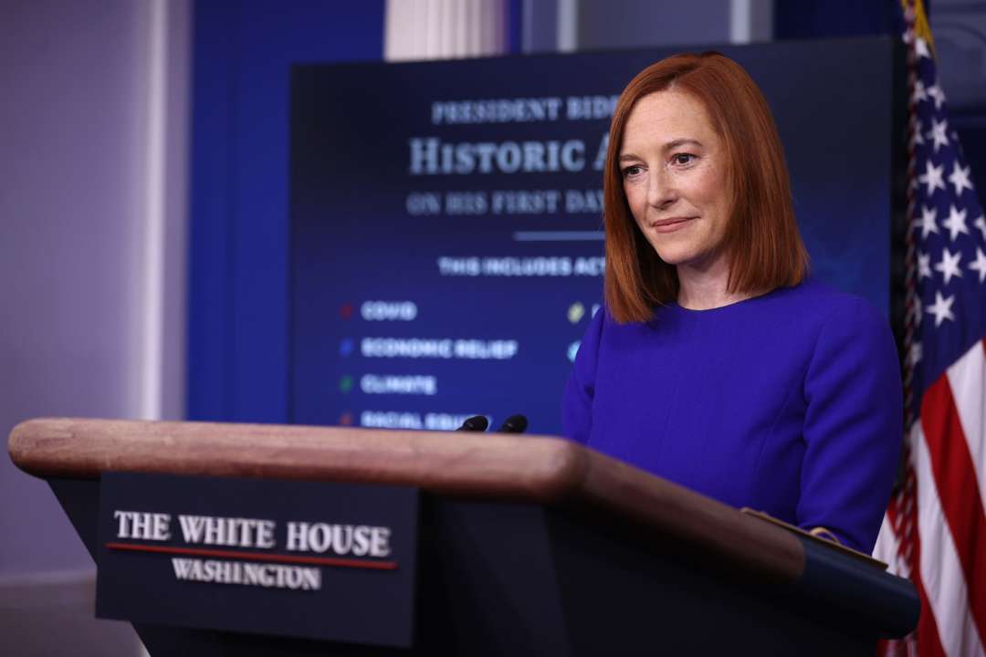 США не тиснутимуть на Україну щодо вступу до НАТО/Фото: Getty Images прессекретар Білого дому Джен Псакі