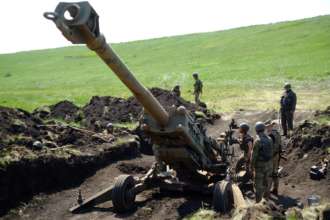 Гаубиці від США/Фото: головнокомандувач ЗСУ Готові вбивати ворога: Залужний показав американські гаубиці у роботі. Фото